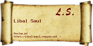 Libal Saul névjegykártya